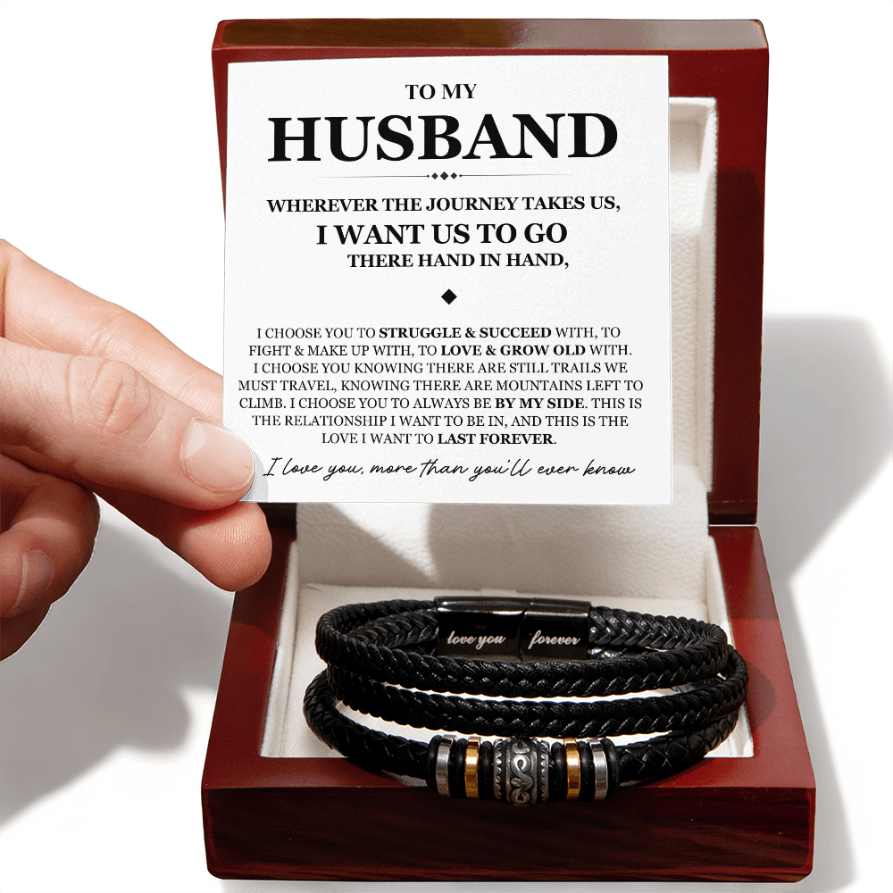 To My Husband - Love You Forever Bracelet - Love You More Than You Know Gift
