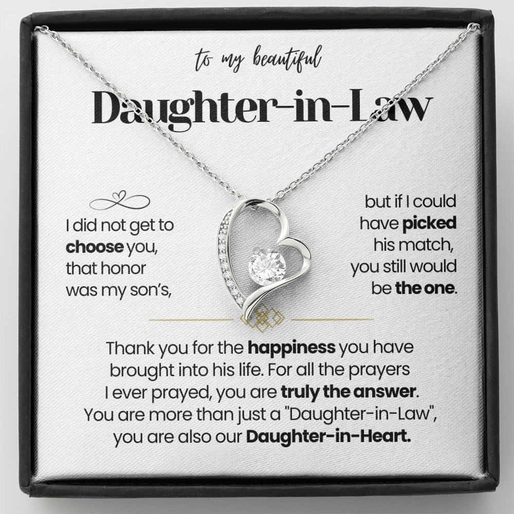 I Am Thankful To Have You In My Life - Necklace for Daughter-in-Law