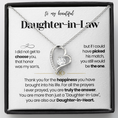 I Am Thankful To Have You In My Life - Necklace for Daughter-in-Law