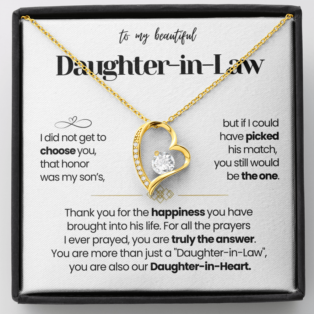 I Am Thankful To Have You In My Life - Necklace for Daughter-in-Law
