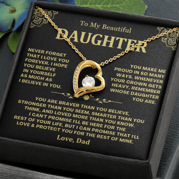 Remember Whose Daughter You Are - Necklace Gift for Daughter from Dad