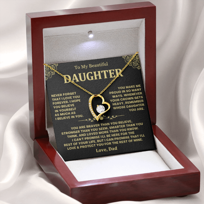 Remember Whose Daughter You Are - Necklace Gift for Daughter from Dad