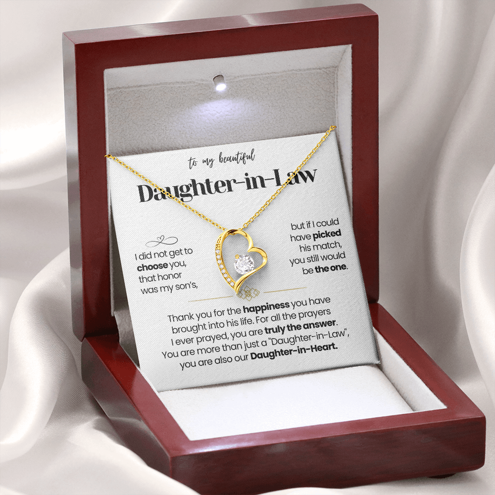 I Am Thankful To Have You In My Life - Necklace for Daughter-in-Law