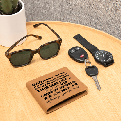 VIP Loyalty Reward - Father's Day Genuine Leather Wallet Gift for Dad